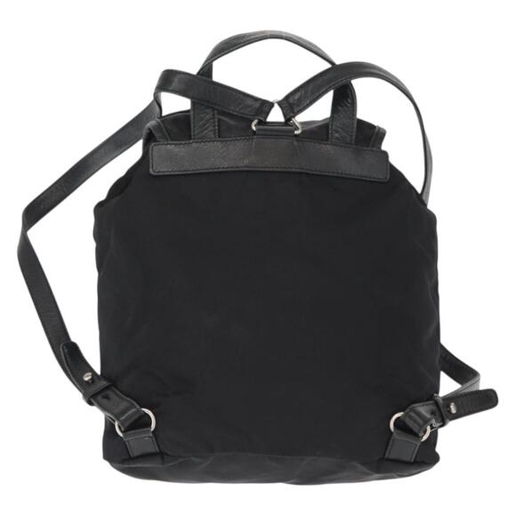 PRADA Backpack Nylon Black Silver Auth 151620 main image 11